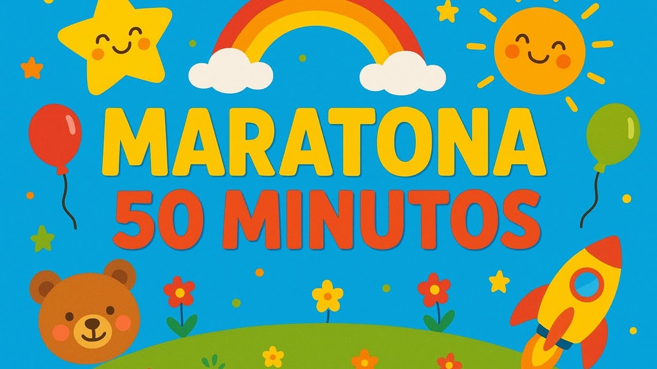 🎉 MARATONA DAS SOMBRAS, ALFABETO E ANIMAIS 🐻🌈 | 50 MINUTOS DE DIVERSÃO INFANTIL