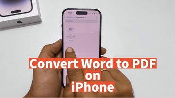 How to convert Word Document to PDF  in iPhone (Without Using any third party Apps) -iOS 16