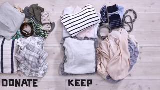 Watch this video for tips on organising your closet in a few simple steps!