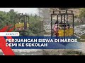 Miris! Siswa di Maros Bertaruh Nyawa Seberangi Sungai Naik Gondola Tali Demi ke Sekolah | BERUT