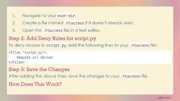 How to Deny Direct Access to Python Files on Your Webserver with .htaccess