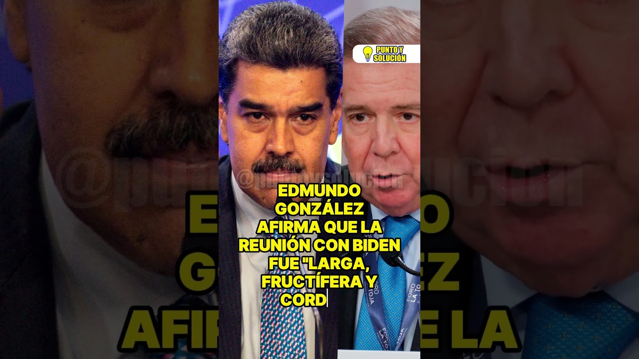 EDMUNDO GONZÁLEZ AFIRMA QUE LA REUNIÓN CON BIDEN FUE 
