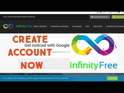 how to create account infinityfree | how to register account infinityfree | infinityfree | hosting