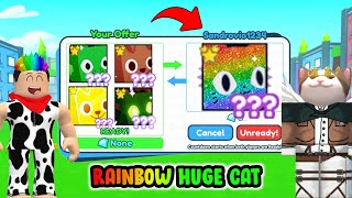 AKHIRNYA AKU DAPET RAINBOW HUGE CAT DI PET SIMULATOR X!? - Roblox Indonesia