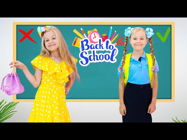 Diana and Roma show School rules / New Back to School story class=