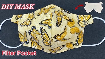 Diy New Breathable Face Mask With Filter Pocket Easy Pattern Sewing Tutorial | วิธีทำหน้ากากอนามัย |
