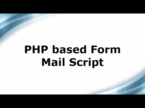 PHP based Form Mail Script