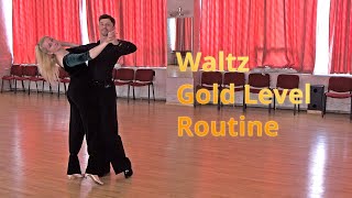 Waltz Gold Level Choreography | Fallaway Reverse Slip Pivot, Double Reverse Spin