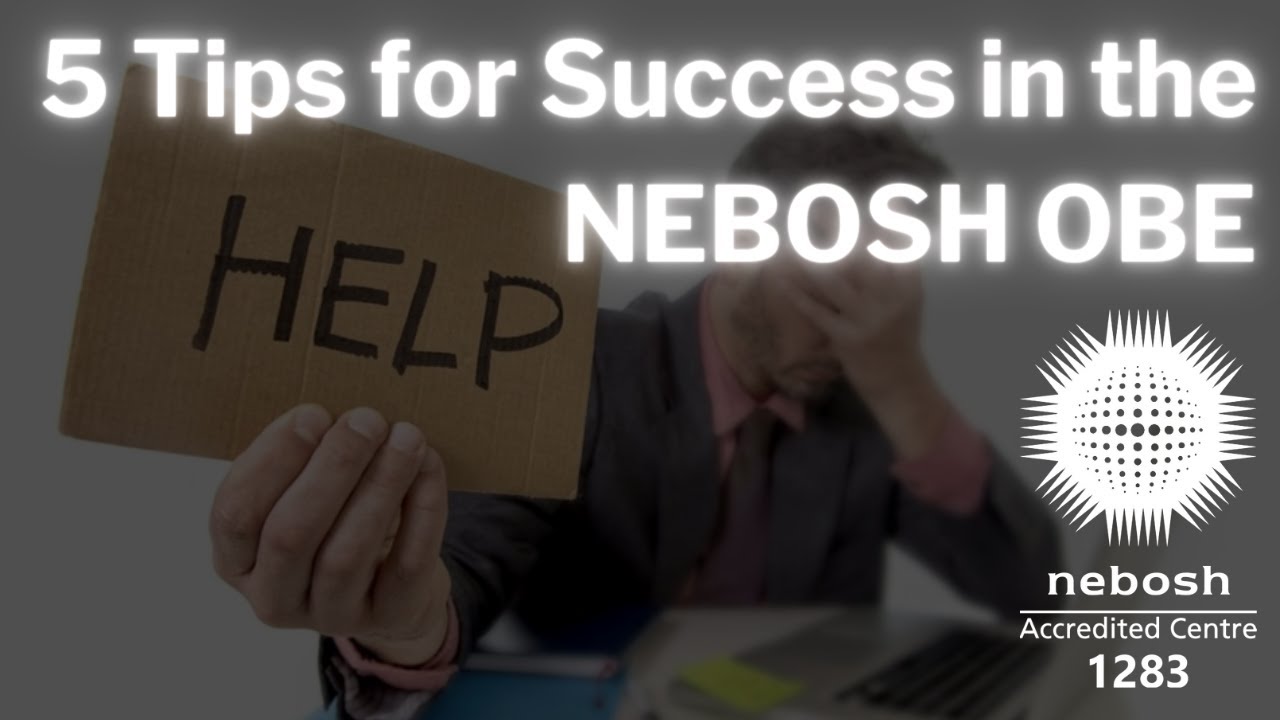 5 Tips for success in the NEBOSH Open Book Exam. I MADE A MISTAKE! See description.