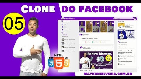 Recriando o Facebook do Zero e Fácil Parte 5 - Curso de HTML5, CSS e JS na pratica - Maykon Silveira