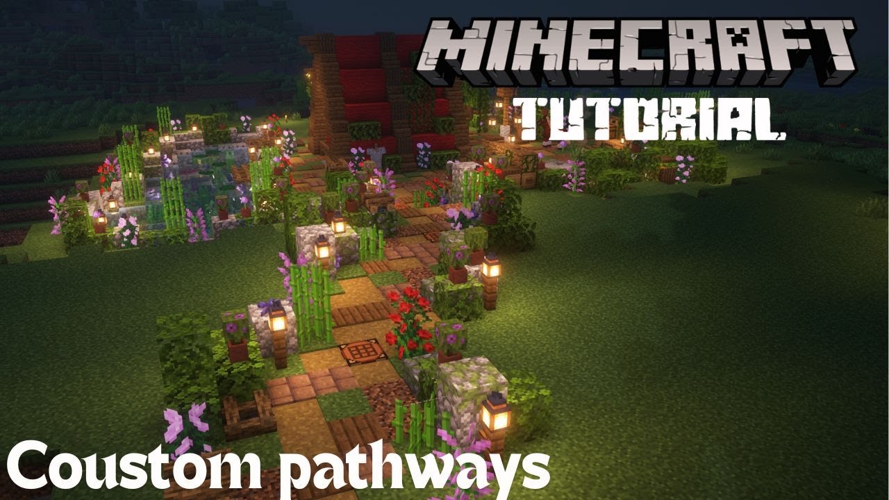 How to make Path roads in Minecraft 1.21 - YouTube