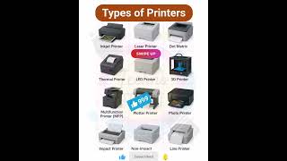 Types of Printer's #laserjet #thermal #printer #inkjetprinter #photoprinter