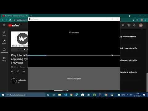 ProgressBar in kivy | Kivy Tutorial Hindi for beginners in Hindi | python framework