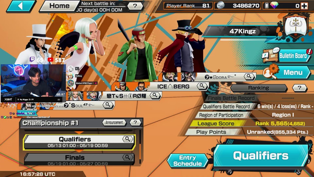 [🔴LIVE] OPBR CHAMPIONSHIP QUALIFIERS FINAL DAY🏆