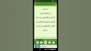 #قرآن كريم - سوره الفلق ( الشيخ ياسر الدوسري ) ( 113 )
