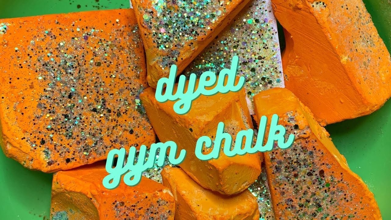 💛 Yellow Dyed Gym Chalk 💛 - YouTube