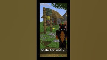 How to Change Your Character Size in Minecraft (Giant & Tiny Player!) #minecraftshorts