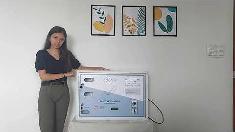 Automatic Sanitary Pad Vending Machine | Coin Operated | 50 Pads Capacity (English)