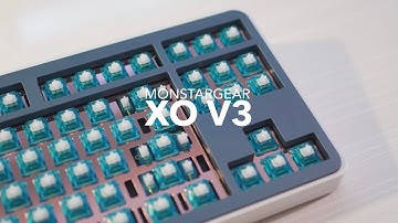 Monstargear XO V3 Build & Typing Sounds (OA Switches, EPBT BoW)