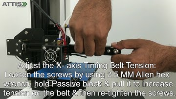 Tightening X-axis and Y-axis Belts - Attrobot Mini 3D printer