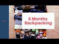 BACKPACKING packing guide | 5 Months in Europe & South Asia