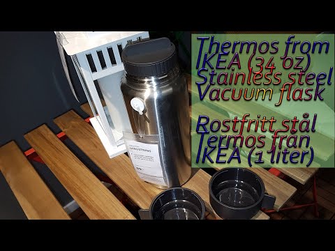 UTRUSTNING Steel vacuum flask, 34 oz - IKEA