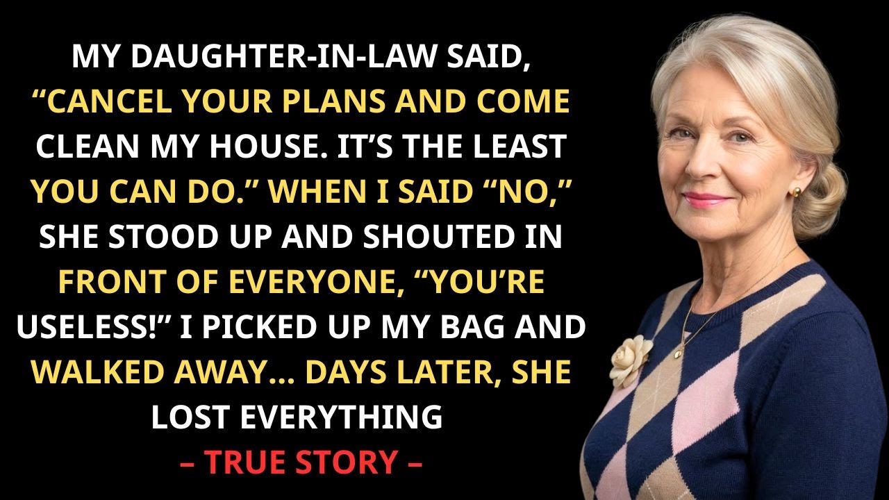 Моя невестка приказала: «Отмени свои планы и уберись в моём доме прямо сейчас». То, что я сделала...
