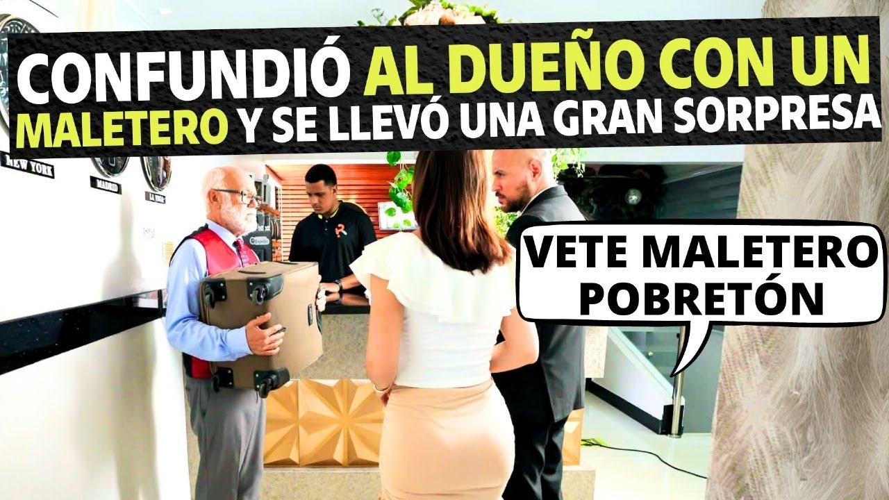 Confundió al dueño con un maletero y se llevó una gran sorpresa.