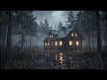 Peaceful Night Rain Ambience for Sleep 🌲 | Calm Rain Sounds to Focus, Study, and Relax Mind