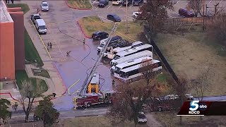 Three school buses catch fire at Southern Nazarene University