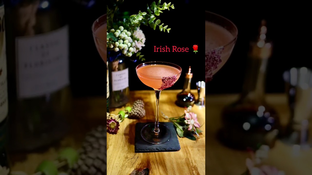 Irish Rose Whiskey Cocktail in Making | Recipe 