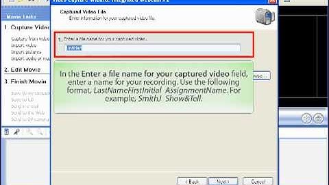 Using Windows Movie Maker to Record Your Webcam