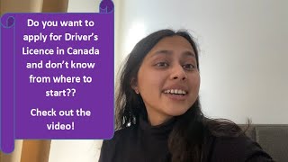How to apply for Driver's Licence in Canada AS a NEWCOMER, INTERNATIONAL STUDENT, NEW DRIVER
