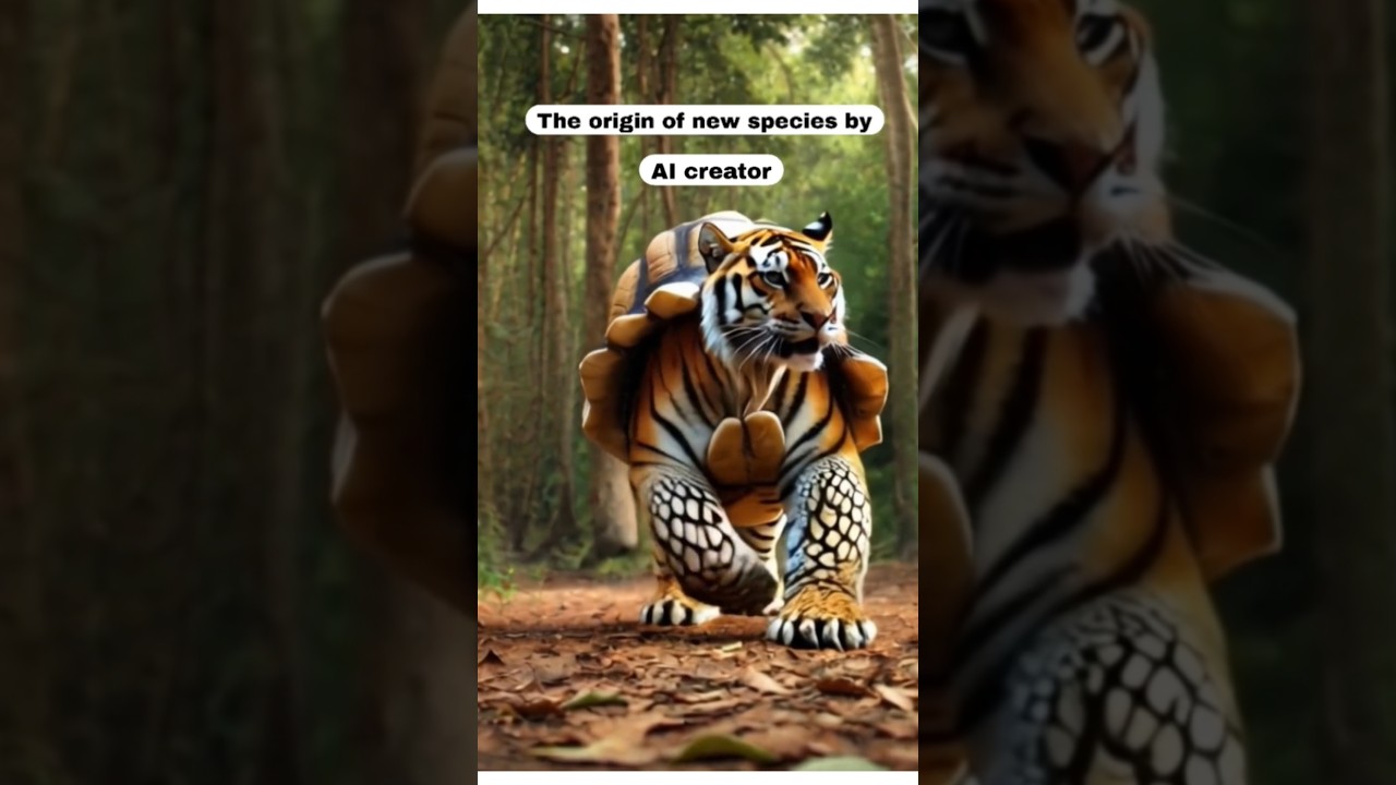 The origin of new species by AI creator 