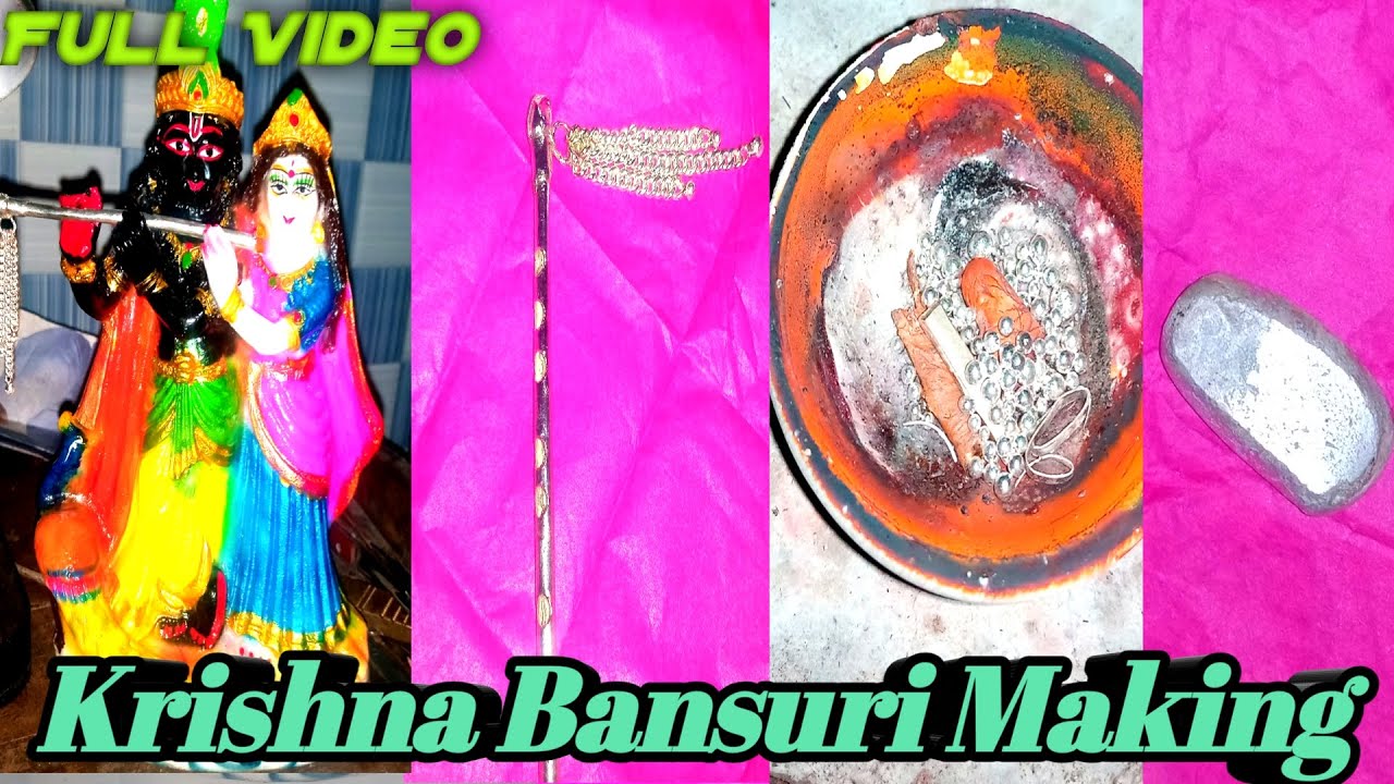 How To Make A Silver Flute | Krishna Bansuri Making | Silver Jewellery Making