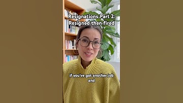 Resignations Part 2: resigned then fired ⬇️
