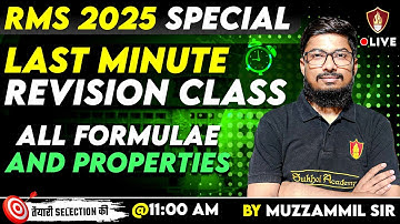 Class 9 Math All Formulae and Properties | Math Last Minute Revision Class | Sainik RMS