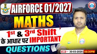 Airforce 1 2027 Maths Exam Review | Maths Important Questions For Airforce 2026 Y Group