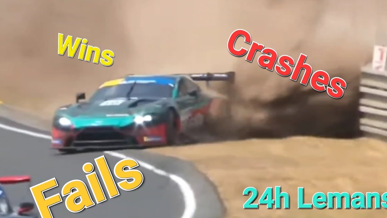 24 Hours of Le Mans - Race Day 2 Crashes, Fails and Wins 🔥