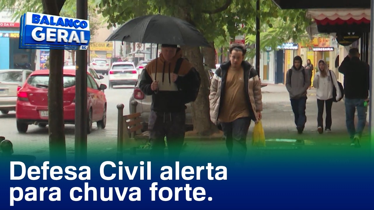 Blumenau: Defesa Civil alerta para chuva forte entre esta quarta-feira e sexta-feira. - Foto