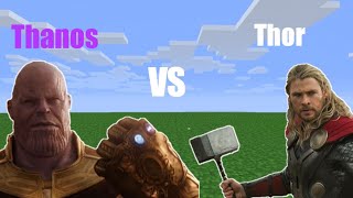 Thanos Vs Thor | Minecraft Pe Avengers Endgame screenshot 5