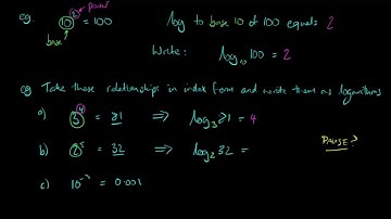 C2 - Logarithms 1 - Introduction