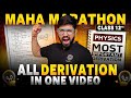 Most important DERIVATION Class 12 Physics