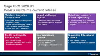 Sage CRM Summit 2020 - Traffic Management on the Sage CRM Roadmap Sage CRM Summit 2020 - Traffic Management on the Sage CRM Roadmap