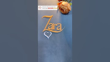 Zara❤️ Name Sand Art | Beautiful Name Design in Sand #Zara #NameArt #SandArt #shorts