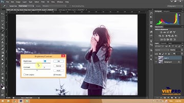 PHOTOSHOP - Bài 31: Giao diện tổng quan Photoshop CS6 _ Adjustment Brightness Contrast.