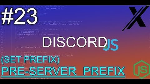 HOW TO MAKE PER-SERVER PREFIX (SET PREFIX CMD) | DISCORD.JS (V12) | QUICK.DB | #23