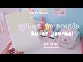 Como hacer un bullet journal desde cero 🍃 | haz tu propia agenda 2022 sin costuras