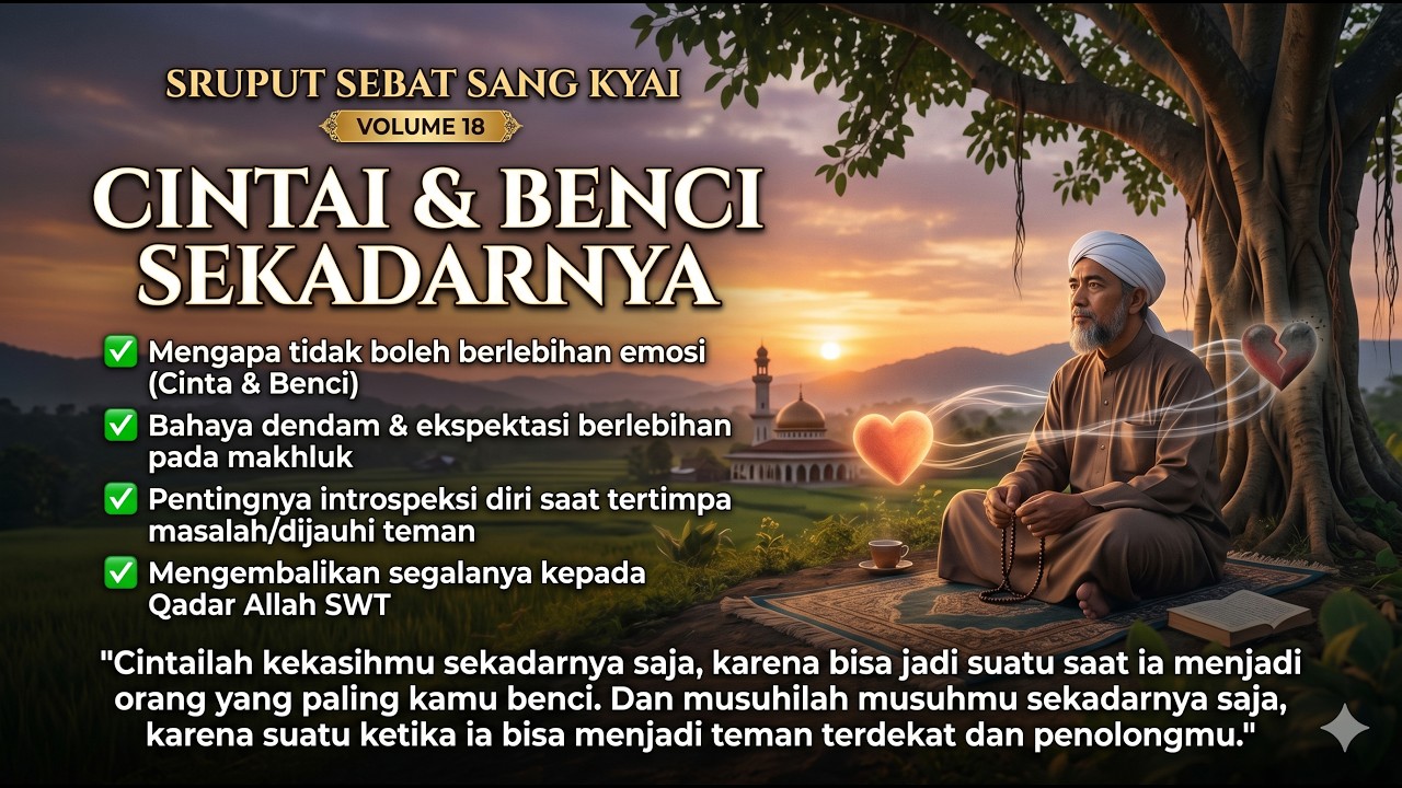 Sebat Sruput dan Sebat Sang Kyai Volume 18, Cintai dan Benci Sekadarnya - YouTube