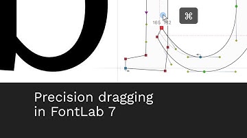Precision dragging in FontLab 7